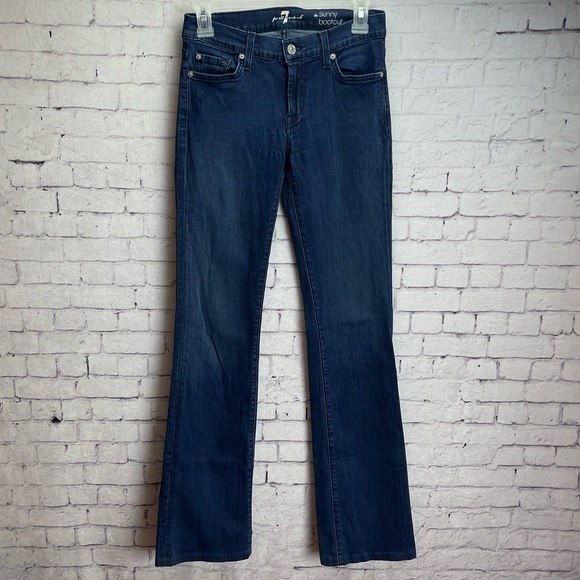 for all mankind size 27 the skinny bootcut dark wash - Picture 1 of 8